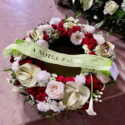 Couronnes  de Deuil en fleurs