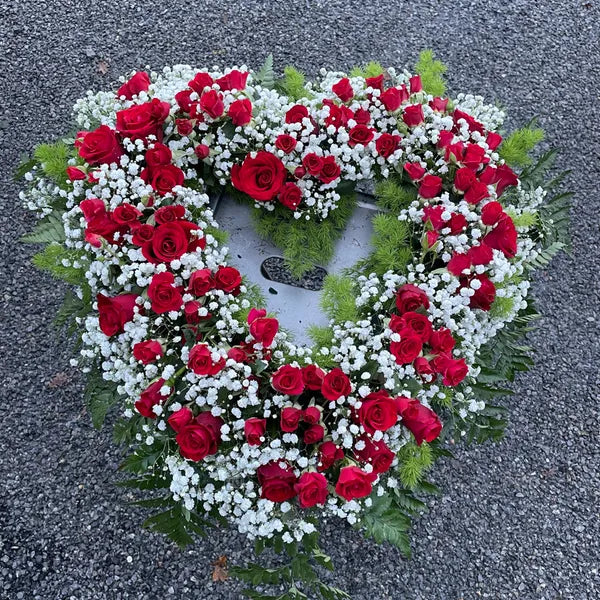 Coeurs de Deuil en fleurs
