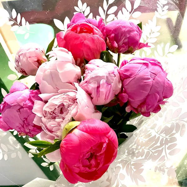 Bouquet Pivoines Flamboyantes