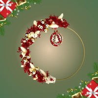 NOËL, Couronne de Noël ROUGE, Décoration, Idée cadeau de Noël