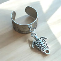 Bague manchette, Acier inoxydable argent, à personnaliser