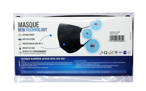 MASQUE BARRIERE AFNOR SPEC S76-001 lot de 10 pièces