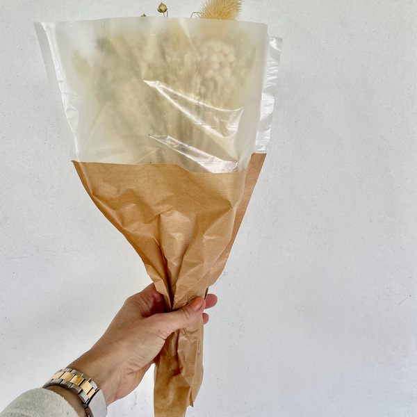 BOUQUET DE FLEURS Séchées BOHEME Écru