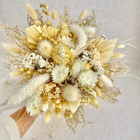 Bouquet Bohème Palm nuances de Bllanc Beige - Accessoire mariage