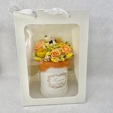 Une FLOWER BOX en cadeau de naissance, ou cadeau d'anniversaire, une idée originale et durable, un charmant cadeau pour la famille.